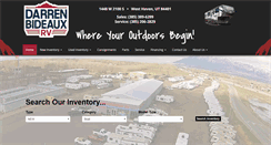 Desktop Screenshot of darrenbideauxrv.com